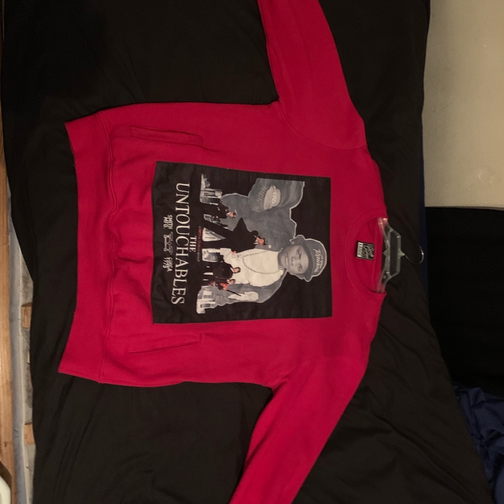 authentic red Easy-E sweater